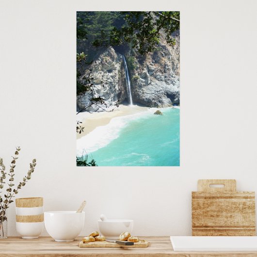 herfsten bij Big Sur Poster (Keuken)