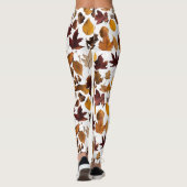 Herfsten bladeren leggings (Achterkant)
