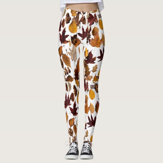 Herfsten bladeren leggings (Voorkant)