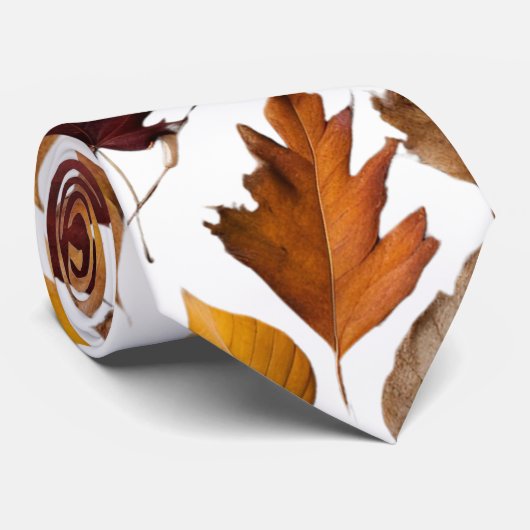 Herfsten bladeren stropdas (Opgerold)