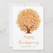 herfsten blij met deanksgiving feestdagenkaart (Voorkant)