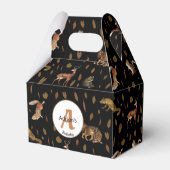 Herfsten bosdieren najaar bladeren bedankdoosjes (Voorkant Zijde)