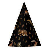 Herfsten bosdieren najaar bladeren feesthoedjes (Voorkant)