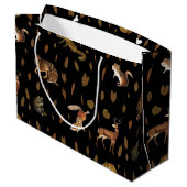 Herfsten bosdieren najaar bladeren groot cadeauzakje (Achterkant Gekanteld)