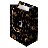 Herfsten bosdieren najaar bladeren medium cadeauzakje (Achterkant Gekanteld)