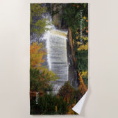 Herfsten bovenaan op het strand van Tahquamenon Strandlaken (Voorkant)