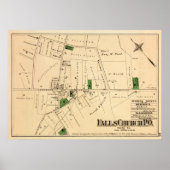  Herfsten Church VA Map (1879) Poster (Voorkant)