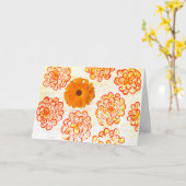 Herfsten De Zon Kaart (Gele Bloem)