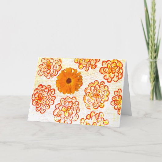 Herfsten De Zon Kaart (Voorkant)