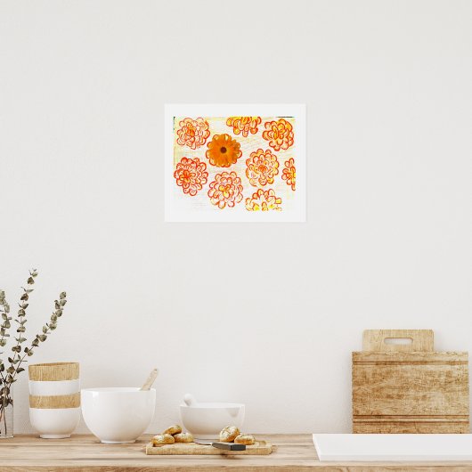Herfsten De Zon Poster (Keuken)