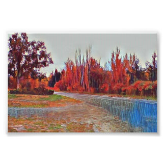 Herfsten Deksel 15 cm x 10 cm Foto Poster