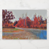 Herfsten Doordrukken Mini Liquor Etiket op flesje (Enkel label)