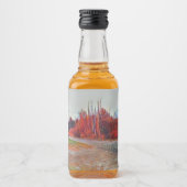 Herfsten Doordrukken Mini Liquor Etiket op flesje (Voorkant)