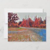 Herfsten Dun. Magnetische Kaart Magnetische Uitnodiging (Voorkant)