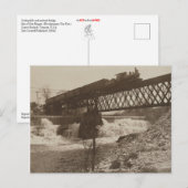 Herfsten en spoorbrug briefkaart (Voorkant / Achterkant)