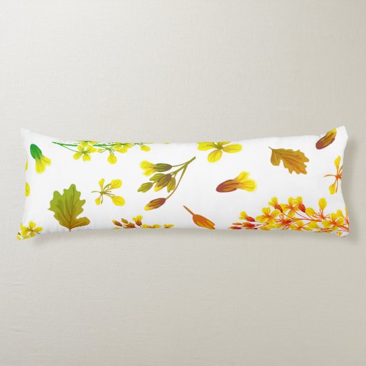 Herfsten Floral Pattern Body Pillow Lichaamskussen (Voorkant)