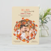 Herfsten Glory Photo Invitation<a href="https://ww Kaart (Staand voorkant)