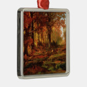 Herfsten in Cresheim Glen (Philadelphia) Metalen Ornament (Rechts)