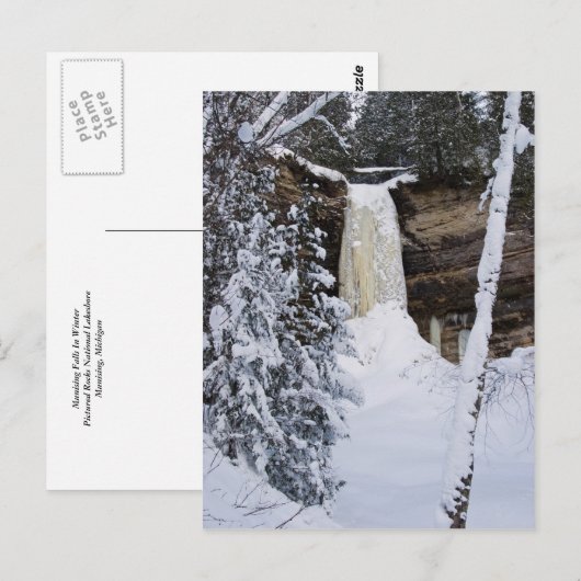 Herfsten in de winter na verzending briefkaart (Voorkant / Achterkant)