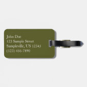 Herfsten in het Glacier National Park Bagagelabel (Achterkant horizontaal)