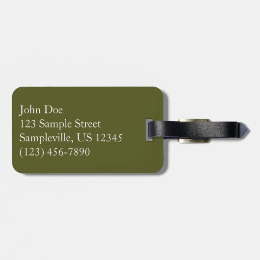 Herfsten in het Glacier National Park Bagagelabel (Achterkant horizontaal)