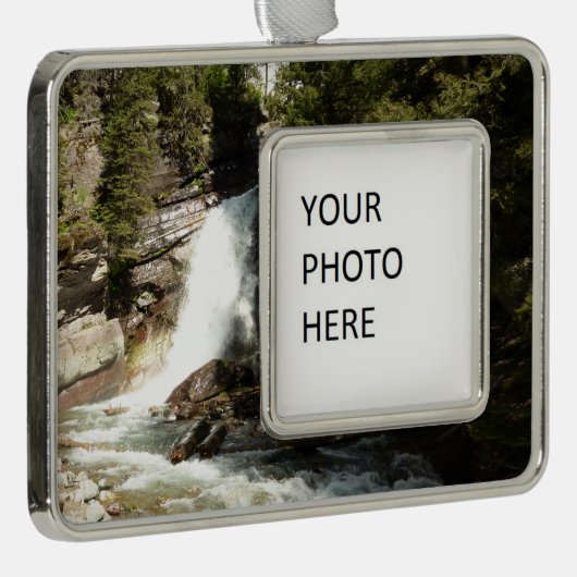 Herfsten in het Glacier National Park Verzilverd Omlijst Ornament (Rechts)