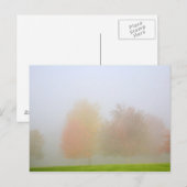 Herfsten in nevel briefkaart (Voorkant / Achterkant)