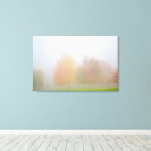 Herfsten in nevel canvas afdruk (Insitu (Houten vloer))