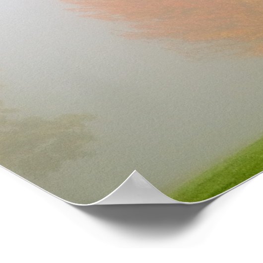 Herfsten in nevel poster (Hoek)