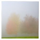 Herfsten in nevel tegeltje (Voorkant)
