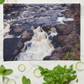 Herfsten keukenhanddoek van de rivier de Beaver (Gevouwen)