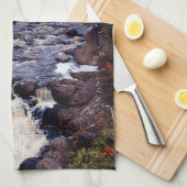 Herfsten keukenhanddoek van de rivier de Beaver (Quarter Fold)