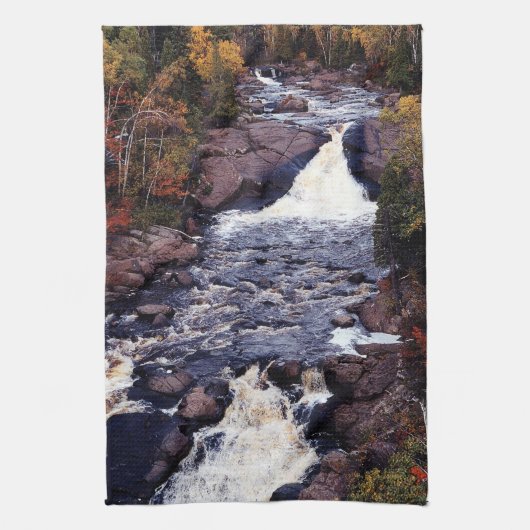 Herfsten keukenhanddoek van de rivier de Beaver (Verticaal)