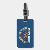 Herfsten Lake North Carolina Rainbow Bagagelabel (Voorkant verticaal)