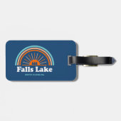 Herfsten Lake North Carolina Rainbow Bagagelabel (Achterkant horizontaal)