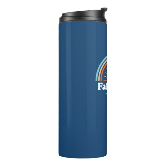 Herfsten Lake North Carolina Rainbow Thermosbeker (Gedraaid links)