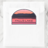 Herfsten Lake North Carolina Red Sunrise Rechthoekige Sticker (Tas)
