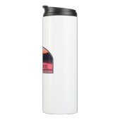 Herfsten Lake North Carolina Red Sunrise Thermosbeker (Geroteerd rechts)