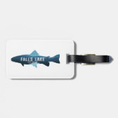 Herfsten Lake North Carolina Vis Bagagelabel (Achterkant horizontaal)