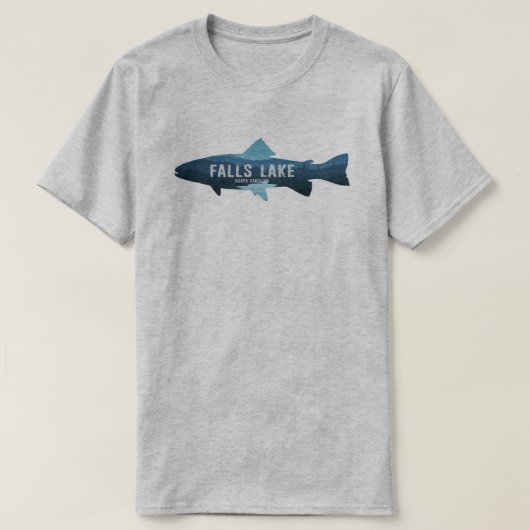 Herfsten Lake North Carolina Vis T-shirt (Design voorkant)
