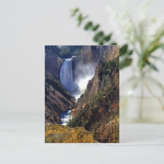 Herfsten met ondergeelsteen, geelsteen briefkaart (Staand voorkant)