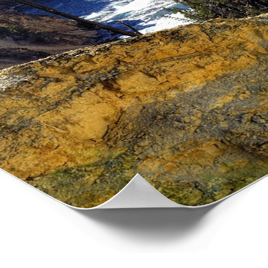 Herfsten met ondergeelsteen, geelsteen poster (Hoek)