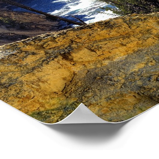 Herfsten met ondergeelsteen, geelsteen poster (Hoek)