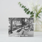 Herfsten met zwarte en witte verkleuring Ohio Brie Briefkaart (Staand voorkant)