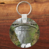 Herfsten, Multnomah FallsPotland, Oregon Sleutelhanger (Voorkant)