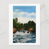 Herfsten op de Pike-rivier nabij het Iron-gebergte Briefkaart (Voorkant)