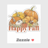 Herfsten pompoenen sticker (Vel)