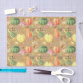 Herfsten pompoenen tissuepapier (Craft)