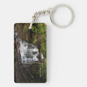 Herfsten rechthoek acrylsleutelketen sleutelhanger