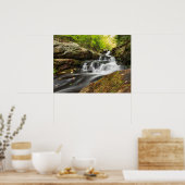 Herfsten splitsen op Zand Spring Run Poster (Keuken)